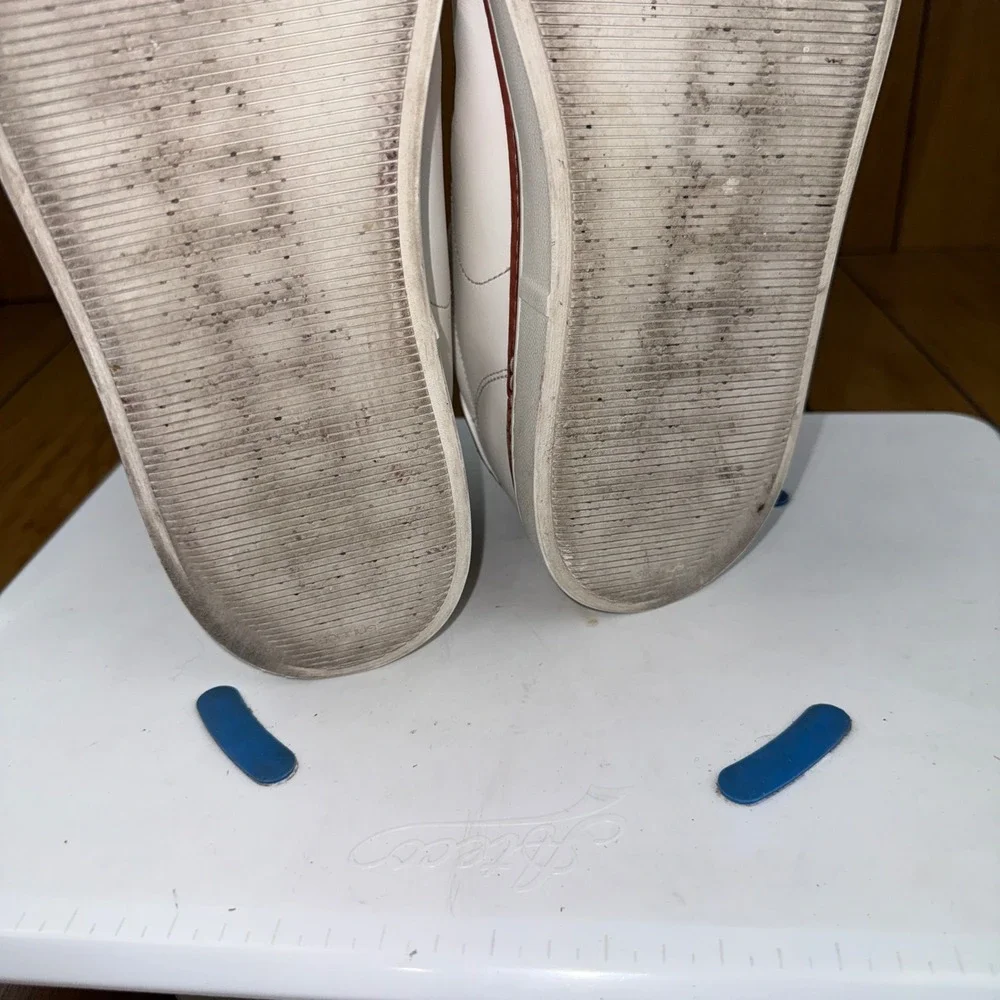 Allen Edmonds Alpha Mens White Leather Low Top Sneakers 4639 Size 14 D